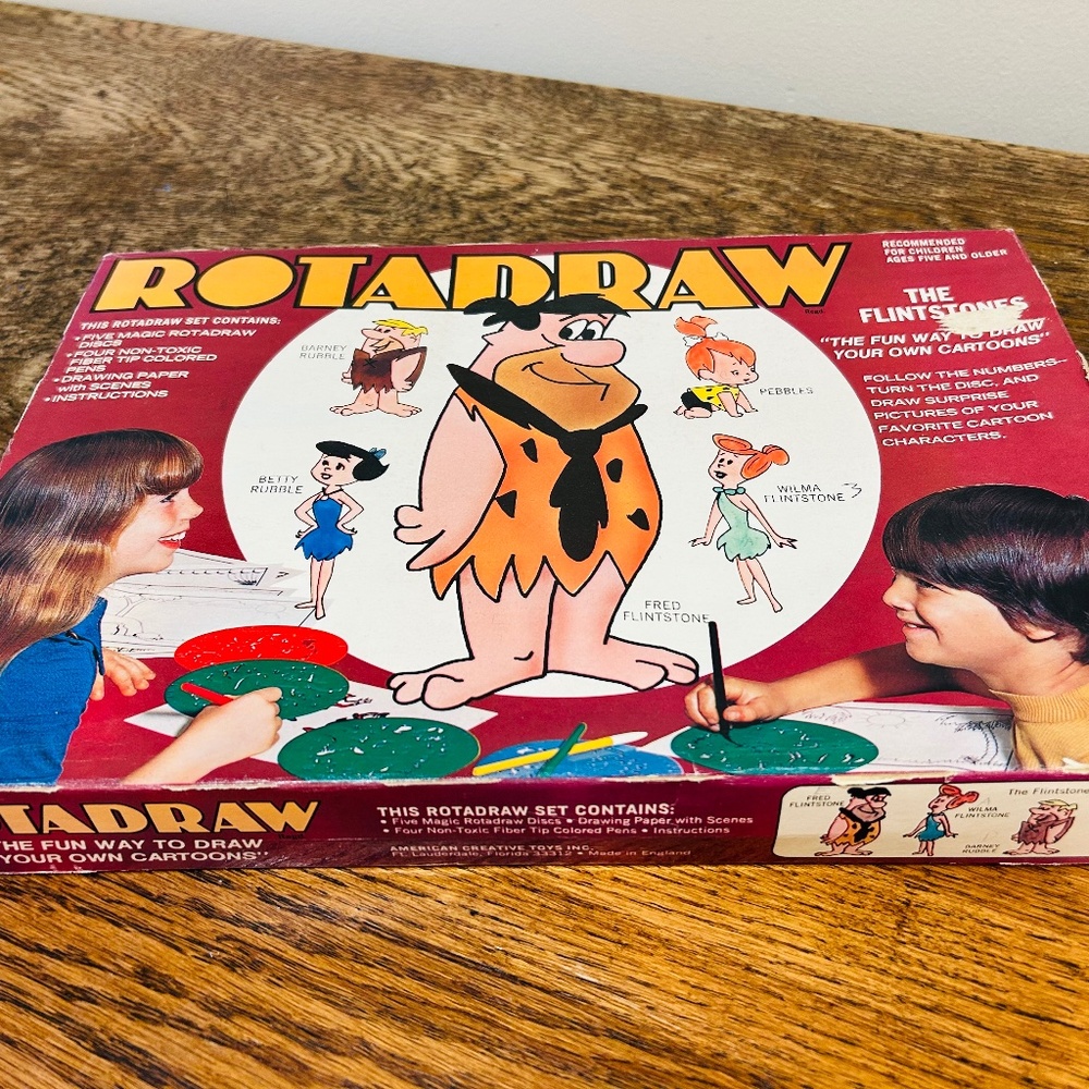 Vintage Flinstones Rotadraw
